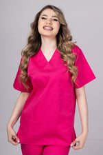 Încărcați imaginea în vizualizatorul Galerie, Costum Medical TAG ClassIQ | Uniforma Medicala Unisex Bumbac-Poliester | Ciclam