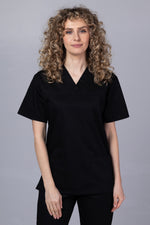 Încărcați imaginea în vizualizatorul Galerie, Costum Medical TAG ClassIQ | Uniforma Medicala Unisex Bumbac-Poliester | Negru
