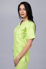Încărcați imaginea în vizualizatorul Galerie, Costum Medical de dama TAG Premium Unisex | Uniforma Medicala Unisex Cotton Stretch | Green Apple