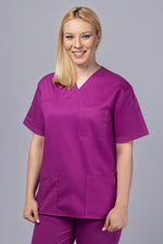Încărcați imaginea în vizualizatorul Galerie, Costum Medical de dama TAG Premium Unisex | Uniforma Medicala Unisex Cotton Stretch | Mov