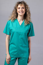 Încărcați imaginea în vizualizatorul Galerie, Costum Medical TAG ClassIQ | Uniforma Medicala Unisex Bumbac-Poliester | Verde Chirurgical