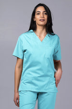 Încărcați imaginea în vizualizatorul Galerie, Costum Medical TAG ClassIQ | Uniforma Medicala Unisex Bumbac-Poliester | Aqua