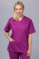 Încărcați imaginea în vizualizatorul Galerie, Costum Medical de dama TAG Premium Unisex | Uniforma Medicala Unisex Cotton Stretch | Mov