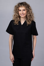 Încărcați imaginea în vizualizatorul Galerie, Costum Medical TAG ClassIQ | Uniforma Medicala Unisex Bumbac-Poliester | Negru
