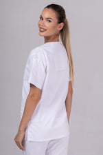 Încărcați imaginea în vizualizatorul Galerie, Costum Medical de dama TAG Premium Unisex | Uniforma Medicala Unisex Cotton Stretch | Alb