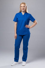 Încărcați imaginea în vizualizatorul Galerie, Costum Medical TAG ClassIQ | Uniforma Medicala Unisex Bumbac-Poliester | Albastru Marin