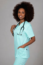 Încărcați imaginea în vizualizatorul Galerie, Costum Medical de dama TAG Premium Unisex | Uniforma Medicala Unisex Cotton Stretch | Fistic