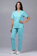 Încărcați imaginea în vizualizatorul Galerie, Costum Medical TAG ClassIQ | Uniforma Medicala Unisex Bumbac-Poliester | Aqua