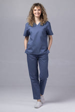 Încărcați imaginea în vizualizatorul Galerie, Costum Medical TAG ClassIQ | Uniforma Medicala Unisex Bumbac-Poliester | Gri petrol