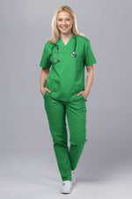 Încărcați imaginea în vizualizatorul Galerie, Costum Medical TAG ClassIQ | Uniforma Medicala Unisex Bumbac-Poliester | Verde Spital
