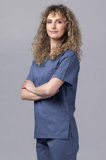 Încărcați imaginea în vizualizatorul Galerie, Costum Medical TAG ClassIQ | Uniforma Medicala Unisex Bumbac-Poliester | Gri petrol