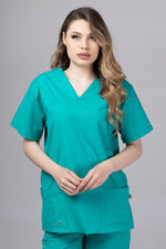 Încărcați imaginea în vizualizatorul Galerie, Costum Medical Premium de dama TAG Cool | Uniforma Medicala de vara | Verde Chirurgical
