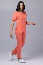 Încărcați imaginea în vizualizatorul Galerie, Costum Medical TAG ClassIQ | Uniforma Medicala Unisex Bumbac-Poliester | Somon