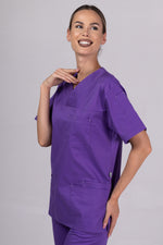 Încărcați imaginea în vizualizatorul Galerie, Costum Medical de dama TAG Premium Unisex | Uniforma Medicala Unisex Cotton Stretch | Velvet