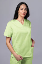 Încărcați imaginea în vizualizatorul Galerie, Costum Medical TAG ClassIQ | Uniforma Medicala Unisex Bumbac-Poliester | Green Apple