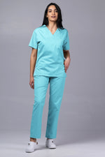 Încărcați imaginea în vizualizatorul Galerie, Costum Medical TAG ClassIQ | Uniforma Medicala Unisex Bumbac-Poliester | Aqua