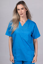 Încărcați imaginea în vizualizatorul Galerie, Costum Medical TAG ClassIQ | Uniforma Medicala Unisex Bumbac-Poliester | Albastru Royal