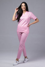 Încărcați imaginea în vizualizatorul Galerie, Costum Medical TAG ClassIQ | Uniforma Medicala Unisex Bumbac-Poliester | Roz