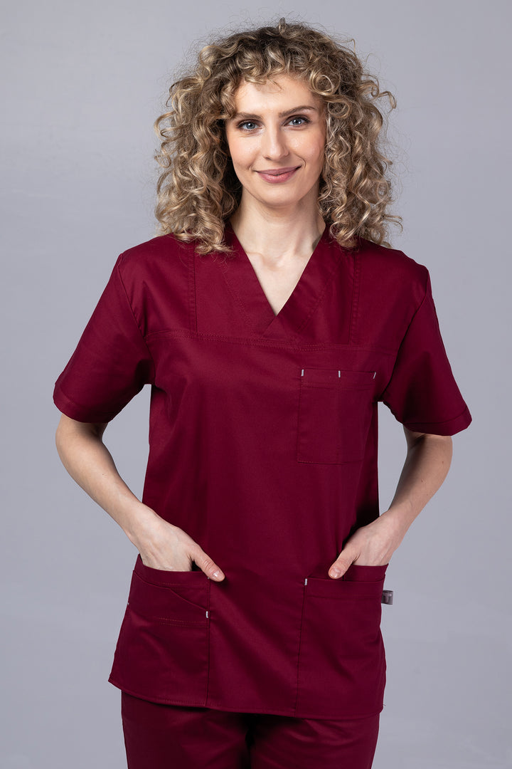 Costum Medical de dama TAG Premium Unisex | Uniforma Medicala Unisex Cotton Stretch | Visiniu