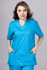Încărcați imaginea în vizualizatorul Galerie, Costum Medical de dama TAG Premium Unisex | Uniforma Medicala Unisex Cotton Stretch | Ocean