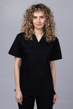 Încărcați imaginea în vizualizatorul Galerie, Costum Medical TAG ClassIQ | Uniforma Medicala Unisex Bumbac-Poliester | Negru