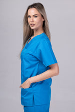 Încărcați imaginea în vizualizatorul Galerie, Costum Medical TAG ClassIQ | Uniforma Medicala Unisex Bumbac-Poliester | Albastru Royal