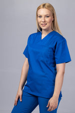 Încărcați imaginea în vizualizatorul Galerie, Costum Medical TAG ClassIQ | Uniforma Medicala Unisex Bumbac-Poliester | Albastru Marin