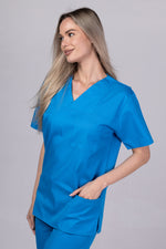 Încărcați imaginea în vizualizatorul Galerie, Costum Medical TAG ClassIQ | Uniforma Medicala Unisex Bumbac-Poliester | Albastru Royal