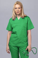 Încărcați imaginea în vizualizatorul Galerie, Costum Medical TAG ClassIQ | Uniforma Medicala Unisex Bumbac-Poliester | Verde Spital
