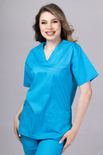 Încărcați imaginea în vizualizatorul Galerie, Costum Medical de dama TAG Premium Unisex | Uniforma Medicala Unisex Cotton Stretch | Ocean