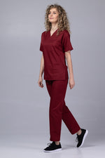 Încărcați imaginea în vizualizatorul Galerie, Costum Medical TAG ClassIQ | Uniforma Medicala Unisex Bumbac-Poliester | Visiniu
