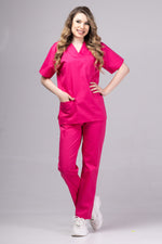 Încărcați imaginea în vizualizatorul Galerie, Costum Medical TAG ClassIQ | Uniforma Medicala Unisex Bumbac-Poliester | Ciclam