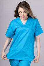 Încărcați imaginea în vizualizatorul Galerie, Costum Medical de dama TAG Premium Unisex | Uniforma Medicala Unisex Cotton Stretch | Ocean