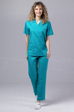 Încărcați imaginea în vizualizatorul Galerie, Costum Medical TAG ClassIQ | Uniforma Medicala Unisex Bumbac-Poliester | Turcoaz