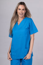 Încărcați imaginea în vizualizatorul Galerie, Costum Medical TAG ClassIQ | Uniforma Medicala Unisex Bumbac-Poliester | Albastru Royal