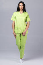 Încărcați imaginea în vizualizatorul Galerie, Costum Medical de dama TAG Premium Unisex | Uniforma Medicala Unisex Cotton Stretch | Green Apple