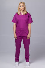 Încărcați imaginea în vizualizatorul Galerie, Costum Medical de dama TAG Premium Unisex | Uniforma Medicala Unisex Cotton Stretch | Mov
