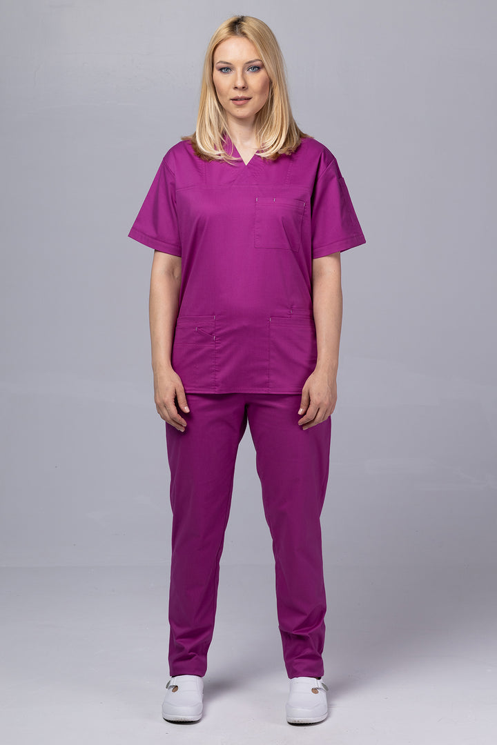 Costum Medical de dama TAG Premium Unisex | Uniforma Medicala Unisex Cotton Stretch | Mov