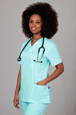 Încărcați imaginea în vizualizatorul Galerie, Costum Medical de dama TAG Premium Unisex | Uniforma Medicala Unisex Cotton Stretch | Fistic