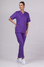 Încărcați imaginea în vizualizatorul Galerie, Costum Medical de dama TAG Premium Unisex | Uniforma Medicala Unisex Cotton Stretch | Velvet