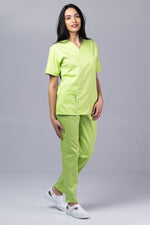 Încărcați imaginea în vizualizatorul Galerie, Costum Medical de dama TAG Premium Unisex | Uniforma Medicala Unisex Cotton Stretch | Green Apple