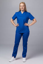 Încărcați imaginea în vizualizatorul Galerie, Costum Medical TAG ClassIQ | Uniforma Medicala Unisex Bumbac-Poliester | Albastru Marin
