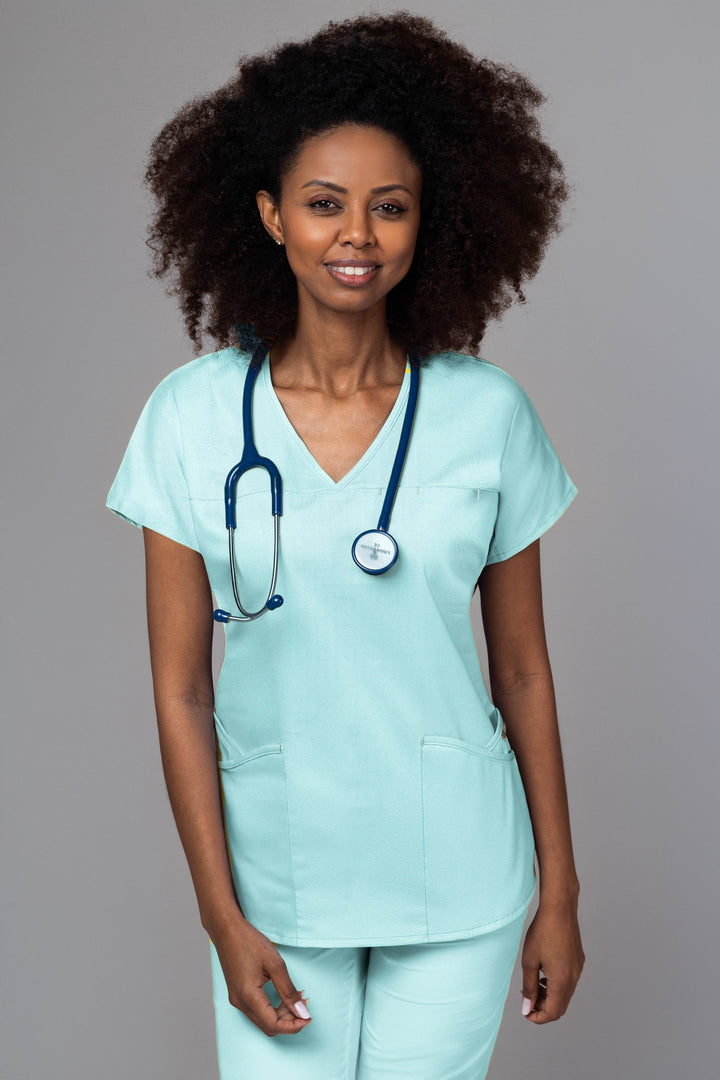 Costum Medical Premium TAG Ambra | Uniforma Medicala Feminina Cotton Stretch | Fistic