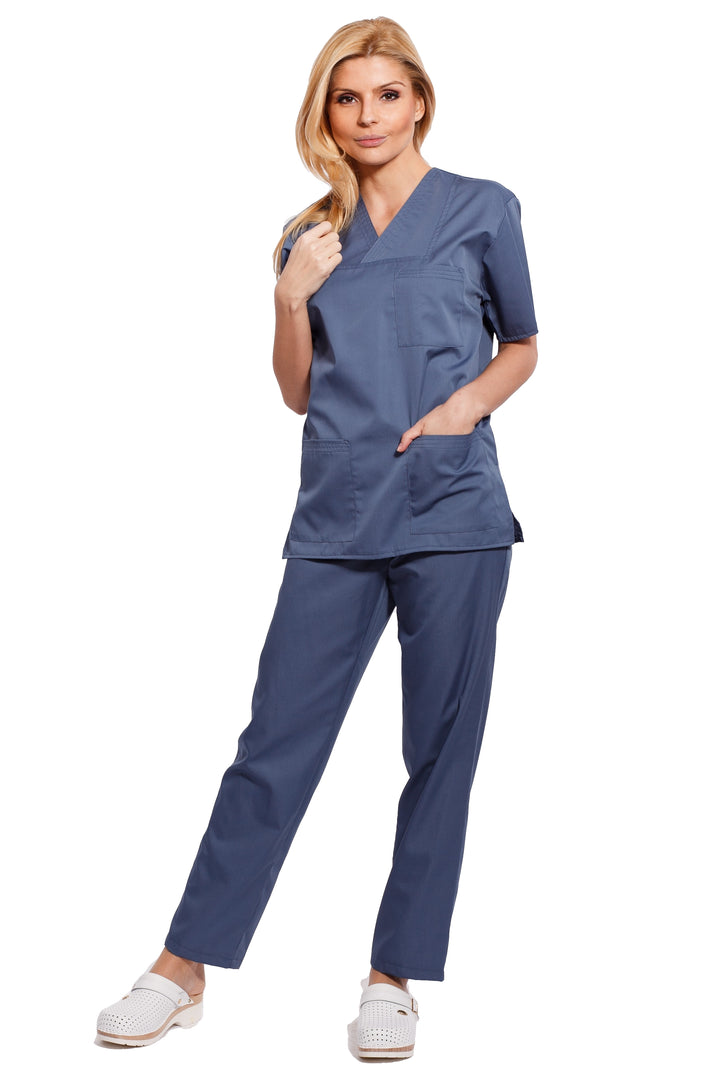 Uniforma medicala - Costum medical TAG clasic unisex - Gri petrol