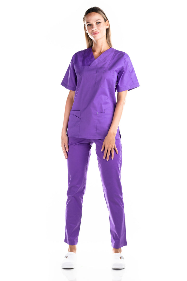 Uniforma medicala - Costum medical TAG Premium Cotton Stretch unisex - Velvet