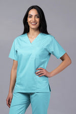 Încărcați imaginea în vizualizatorul Galerie, Costum Medical TAG ClassIQ | Uniforma Medicala Unisex Bumbac-Poliester | Aqua