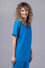 Încărcați imaginea în vizualizatorul Galerie, Costum Medical Premium TAG Stellar | Uniforma Medicala Unisex Poly Spandex | Albastru Royal