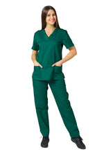 Load image into Gallery viewer, Uniforma medicala - Costum medical clasic unisex Atelierul de Halate - Verde Forest