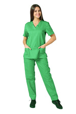 Load image into Gallery viewer, Uniforma medicala - Costum medical clasic unisex Atelierul de Halate - Verde Spital