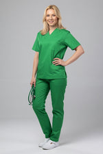 Încărcați imaginea în vizualizatorul Galerie, Costum Medical TAG ClassIQ | Uniforma Medicala Unisex Bumbac-Poliester | Verde Spital